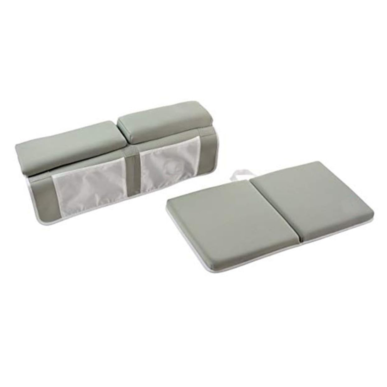 Alfombra Antideslizante para Bebés Sbr Gris Ventosas | Baño y Ducha, Bolsillos Integrados, Apoyo para Codos y Rodillas, Uso Infantil