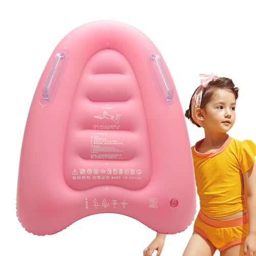 Tabla de surf inflable – Body Board, esterilla de ayuda de natación para principiantes, aprender a nadar para niños mayores de 3 años con asas para playas, piscinas, océanos, lagos en verano