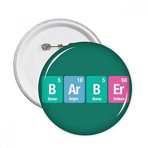 Badge élément chimique pour cadeau Pins rond de science multicolore à offrir aux curieux S