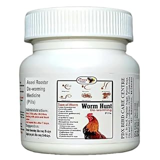 Generic vermifuge coq Asil blanc, flacon de 50 pilules