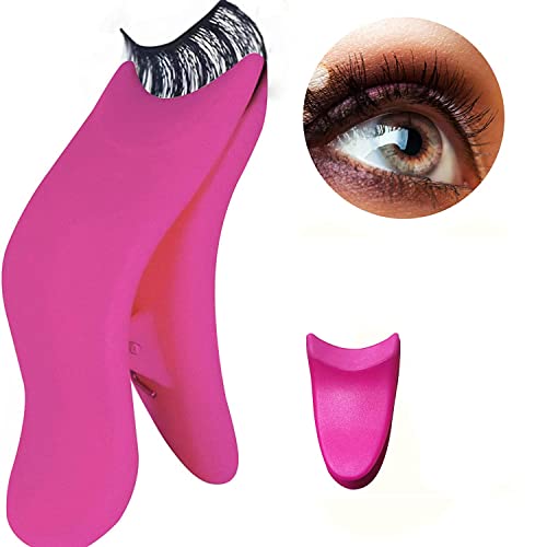 Mokylor Lot de 2 applicateurs de faux cils pour porter des cils, clip en silicone, aide au port de faux cils, outil de maquillage plus pratique à porter