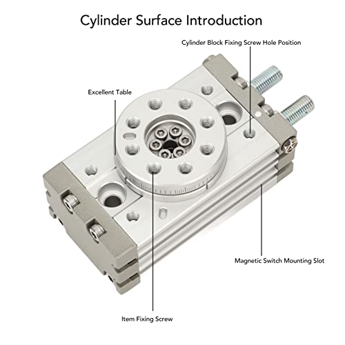 Cilindro neumático giratorio MSQB-10A con ajuste angular de alta precisión para máquinas 2