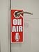 CLEVER SIGNS On Air Sign, Door Knob Hanger 2 Pack, Double Sided, Ideal for Using in Any Room.