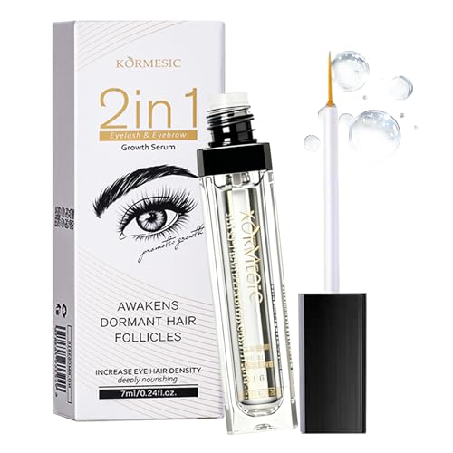 7ML Serum Pestañas Crecimiento,2 en 1 serum de pestaña y ceja,Suero Fortalecedor Y Alargador,Estimula Crecimiento,Aplicador De Precisión Para Raíz,resultados duraderos