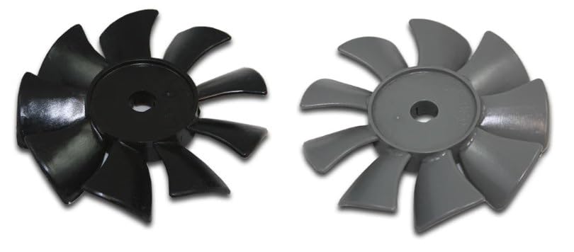 Thomas 2650, 2669, 2660 Replacement Grey and Black Fan Blades with a 1/2