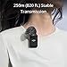 DJI Mic (2 TX + 1 RX + Charging Case) Wireless Lavalier Microphone, 820 ft. Range, 15-Hour Battery, Noise Cancellation for PC, iPhone, Andriod, Record Interview, Vlogs + Turnstile Lavalier Microphones