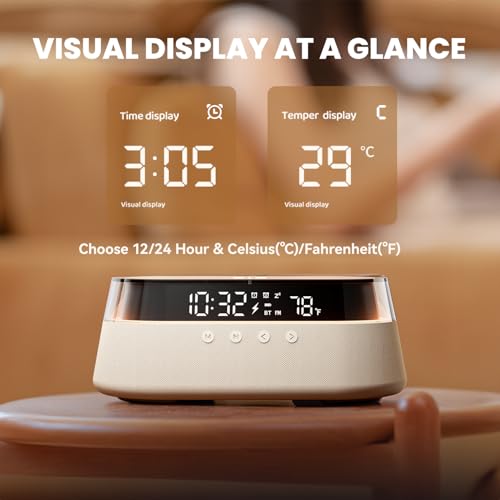 Image of 6-in-1 Bluetooth Speaker Alarm Clock with Remote, 123456