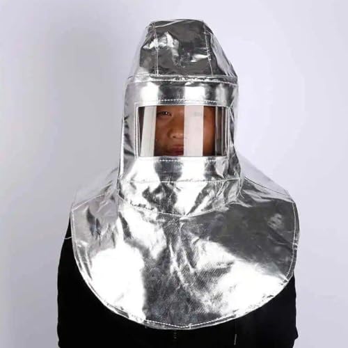 Capucha de papel de aluminio antitérmica para casco de soldar 6