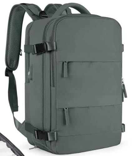 Generic Travel Backpack, Durable, Lightweight, Multiple Compartments (Dark Green), Large2