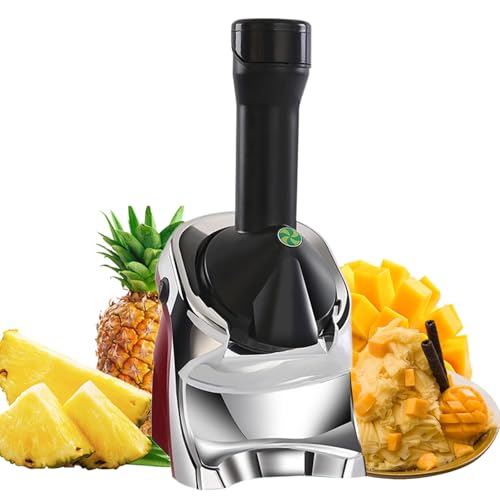 Máquina de Helados, Máquina Automática de Helados de Fruta, Fabricante de Postres Congelados de 200 W Para Helado Suave Sin Lácteos