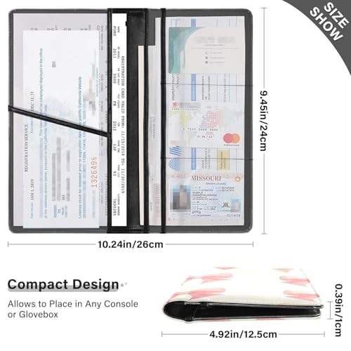 Organizador para Auto Piel Rosa miniatura 3