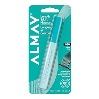 Almay Lengthening Mascara, Volume & Lift, Eye Makeup, Hypoallergenic and Fragrance Free (Packaging May Vary), 030 Black, 0.24 fl oz
