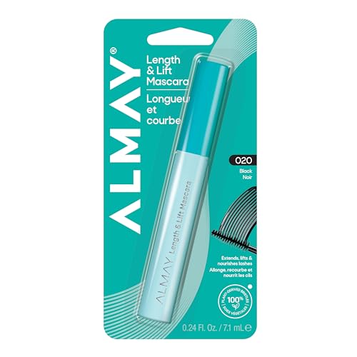 Almay Lengthening Mascara, Volume & Lift, Eye Makeup, Hypoallergenic and Fragrance Free (Packaging...