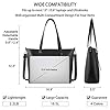 NUBILY Women Handbag Laptop Tote Bag 15.6 Inch Leather Large Tote Bag Lightweight Shoulder Office Bag Lady for Work Shopping #3