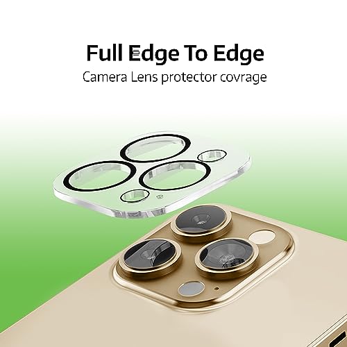 ZedGear Tempered Glass Camera Lens Protector For iPhone 13 Pro 6.1" & iPhone 13 Pro Max 6.7" Camera Lens Protection with Anti Scratch Ultra Clear 9H Hardness Glass For iPhone 13 Pro / 13 Pro Max 2 41gtlW1gfHL