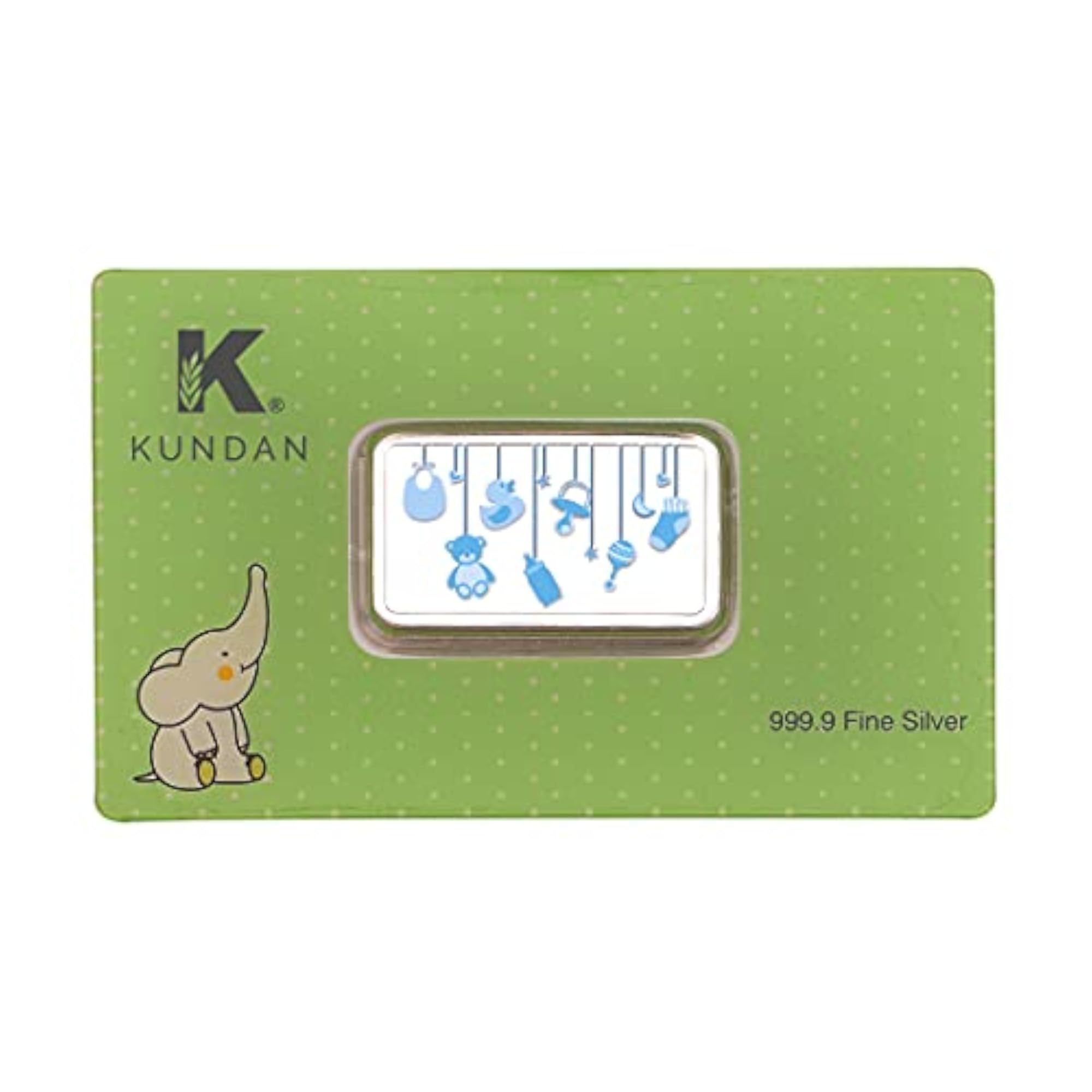 Baby Boy 999.9 Colour Silver Bar