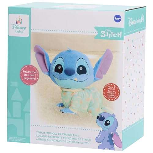 Image of Disney Baby Musical Crawling Pal Stitch Plush Toy
