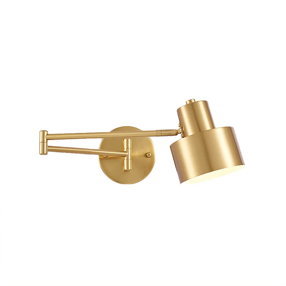Aplde Pared Led para Interiores, 5 W, Ajustable, de Metal, con Brazo Largo, 3000 Kblancocálido, Estilo Retro Industrial, para Sala de Estar, Dormitorio, Pasillo, Escalera./B