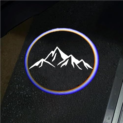 2Pcs Car Door Projector Logo Light for Mountain Range Mountain Mo...