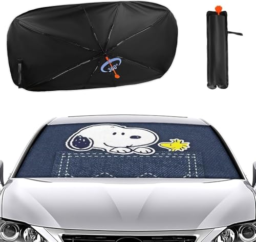 スヌーピー フロントガラス サンシェード シェード 日よけ 車種専用 uvカット 車用サンシェード 遮光 遮熱 車中泊 仮眠 プライバシー保護 内装パーツ 取付簡単 断熱 S(130X70CM)