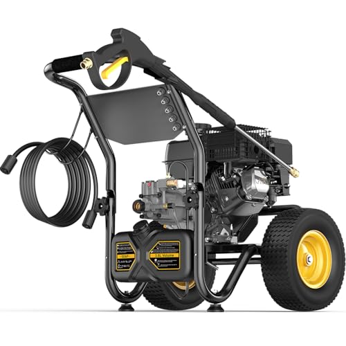 Heavy-Duty Gas Pressure Washer, 3600PSI at 2.7GPM Power Washer,Portable, 30-feet Pressure Hose,Industrial Style,Axial Cam Pump, for Siding, Driveway, House, Car, RV, Paint Preparation etc. - Image 2