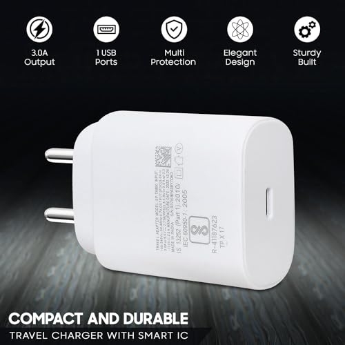 Image of 45W Charger for OPP-O A3, A3 Pro, A3X, A5 Pro, A59, F25 Pro, F27, F27 Pro Plus, F29, F29 Pro, Find X8 /X8 Pro, K12x, K13, Reno11 Pro, Reno12 Pro, Reno13 Pro 5G with Type-C USB Cable (SAMPD54A)