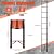 12.5 FT Telescoping Ladder, Carbon Steel Extension Multi-Purpose Collapsible Step Tool with 180 Degree Reversible Head, Anti-Slip Feet, 330lbs Capacity, Black for Home Roof RV Black