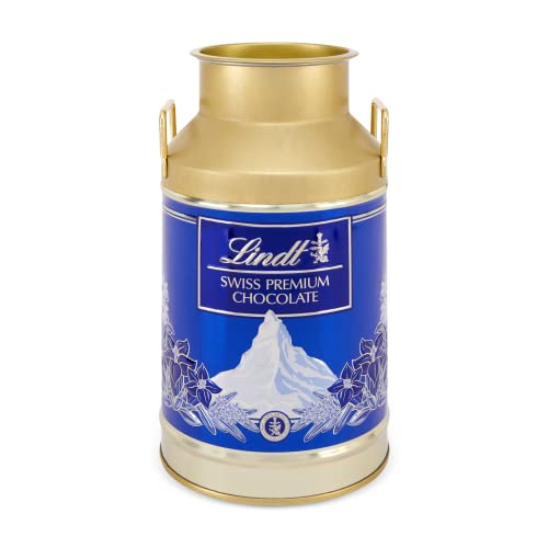 Lindt Swiss Premium Milchkanne 350g Milch-Nuss Napolitains Suisse Tin Milk Can