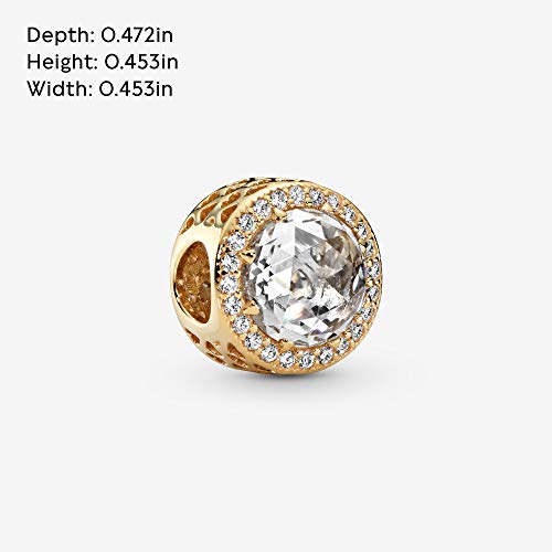 Pandora Jewelry Radiant Hearts Cubic Zirconia Charm in Gold 14K Pandora Jewelry Radiant Hearts Cubic Zirconia Charm in Gold 14K - Image 6
