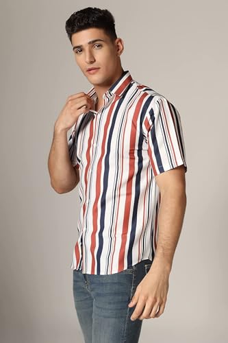 Image of Polly Cotton Solid Half Sleeve Shirt for Men