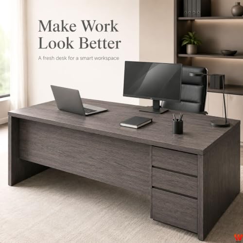 Image of WISDOM Charcoal Grey Wood Grain Wallpaper Peel and Stick Waterproof Removable Adhesive Textured Contact Paper for Cabinets Countertops Waterproof 12x85 in, Charcol Wood