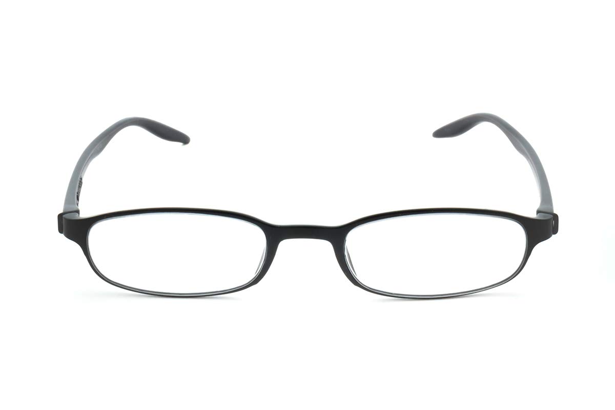 DR.HARMANN'S READING GLASSES® FITTED WITH BLUE BLOCK LENS (Model: Library 6 Black colour +1.25 Computer Readers with Blue Light Blocking and Blue Rays filter) 1