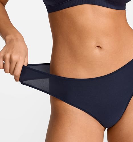 Image of Magneticfit Women's Low Rise Thong | 3 Pack, Soft Stretch Fabric, 100% Cotton Lining, Tagless Comfort, No Cut Finishing, Sexy Underwear, Panties