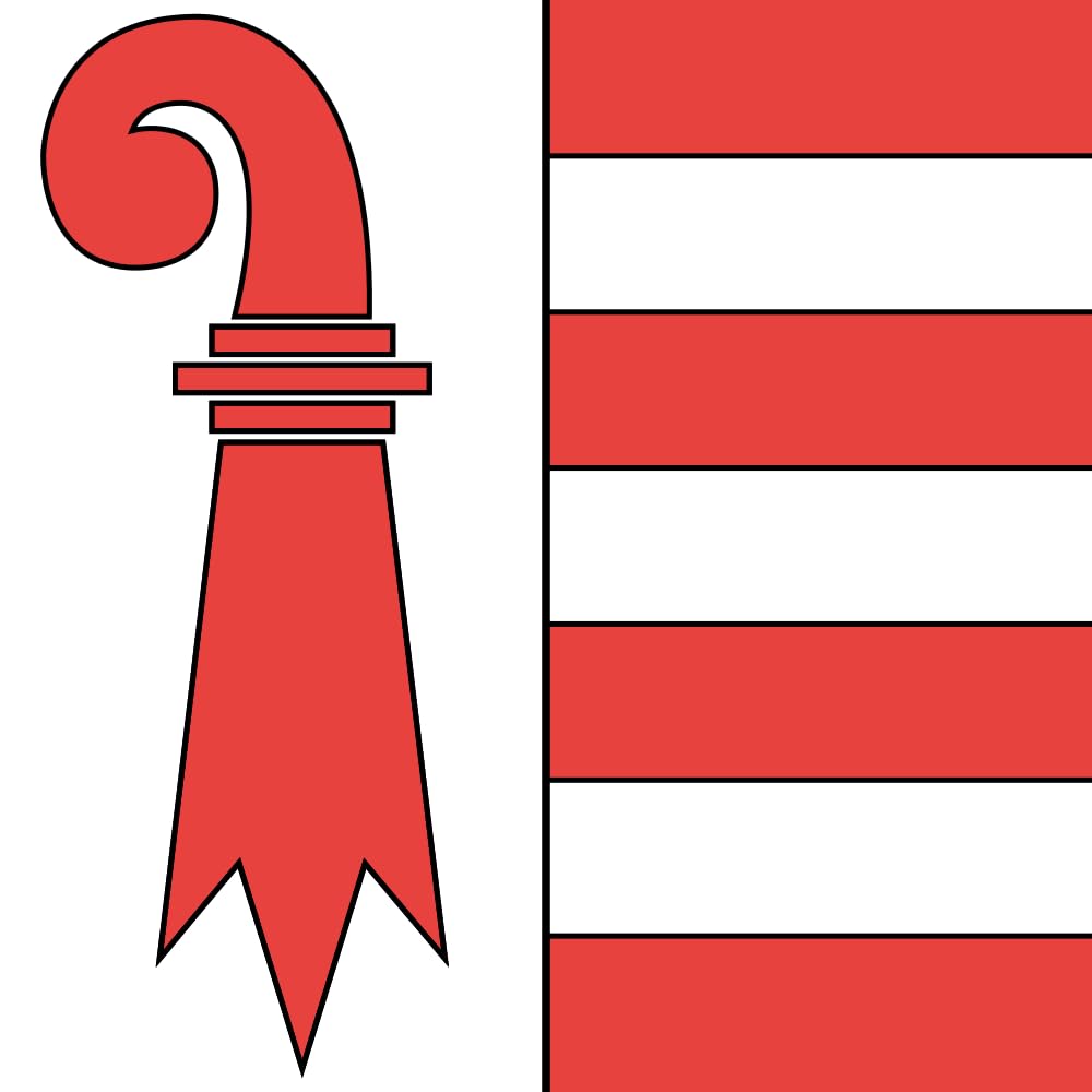 Średnia flaga Republika i Kanton Jury | 0,96 m² | 100 x 100 cm | 100 x 100 cm - 100% Made in Germany - długotrwała flaga zewnętrzna