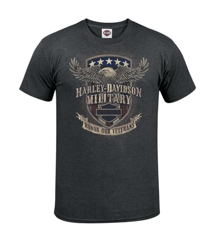 Harley-Davidson Military, Choose Charcoal for Military Veteran's Support, or Black for War Bike