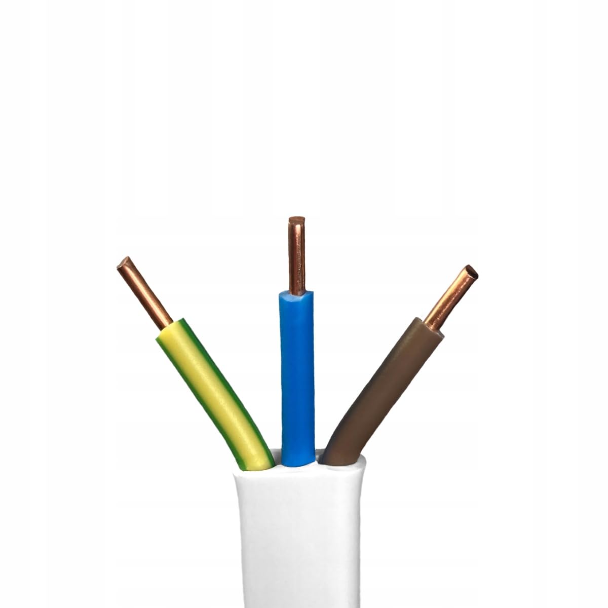 Hilark cable tech YDYp 3x2,5 mm2 cavo piatto 450/750V classe 1 cavo 100% rame conduttori rotondi - 25m