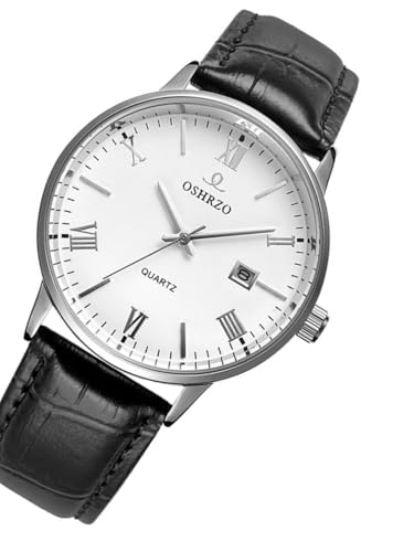 Image of Men's Mechanical Automatic Watch - Leather Strap, Waterproof, Classic Casual Wristwatch