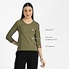BlissClub Women's T-Shirt, Olivia Olive Earth, L #4