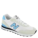 New Balance Men's 515 V3 Sneaker, White/Sea Salt/Coastal Blue, 7