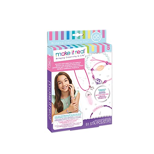 Make It Real 2901211 DIY Magischer Kristallschmuck, Bastelset für Kinder, Schmuck selber machen, Schmuckdesign