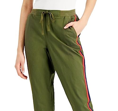 Style & Co Women's Pull On Cuffed Pants Green Size Large2