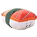 1 almohada de peluche de salmón sushi de peluche, cojín decorativo para sofá, ventana
