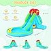 Whubefy Inflatable Bounce House with Blower Indoor Outdoor, Kids Toddler Bouncy House Waterslide Park with Slide, Pool, Sprinkler, Climbing Wall, Blow up Water Slides for Kids Backyard Party Gift