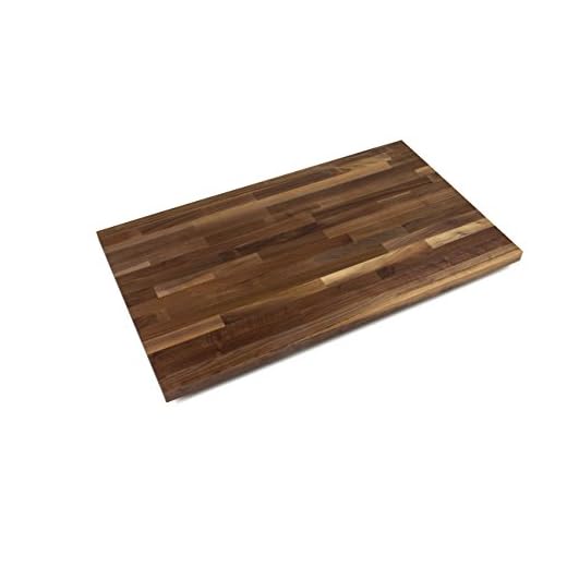 John Boos WALKCT-BL7236-O Blended Walnut Island Top with Oil Finish, 1.5" Thickness, 72" x 36"