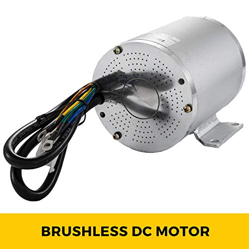 VEVOR Borstelloze elektromotor 48 V DC 1800 Watt met controller en oplader tandwiel 9 tanden T8F ketting en houder voor… - Afbeelding 4