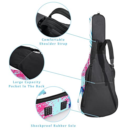 Étui de protection rembourré pour guitare classique acoustique Motif feuilles bleues, Multicolore 04, 42.9×16.9×4.7 in… - Les Beatles, Paul McCartney, John Lennon, RIngo Starr, George Harrison Étui de protection rembourré pour guitare classique acoustique Motif feuilles bleues, Multicolore 04, 42.9x16.9x4.7 in… – Image 4