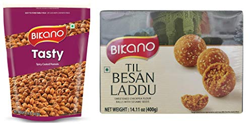 Image of Bikano Tasty, 1kg and Til Besan Laddu, 400g