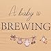 KIETKIE A Baby is Brewing Wall Decal - Baby Shower/Gender Reveal/Birthday Party Decoration Wall Stickers,Coffee Theme Stickers, Brewing Sign Balloon Arch Backdrop and Party Backdrop Decals