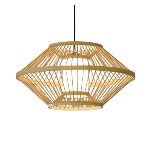 Suspension en bois style japonais 40cm pour l'ambiance zen d'un salon de thé ou café