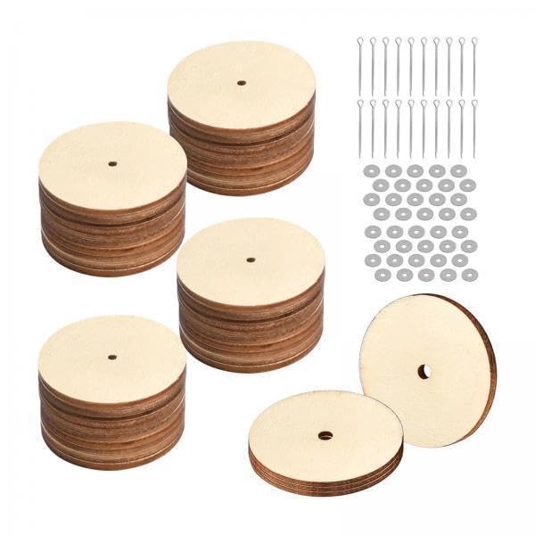 4x20 Set Doll Joints Fibreboard Discs Movable for Soft Toys Crafts Bears 30mm-image-8